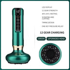 Electric Cupping Massager Vacuum Suction Cup Guasha anti Cellulite Beauty Health Scraping Infrared Heat Slimming Gua Sha Massage