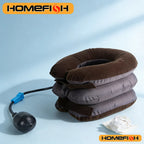 Inflatable Neck Stretcher Cervical Traction Device – Neck Brace Support for Home & Office Use