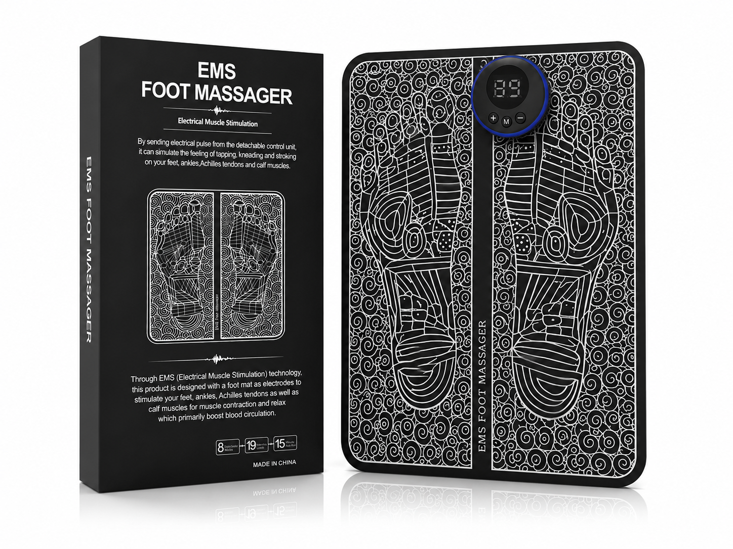 SoleRelief™ EMS Foot Massager – Smart Muscle Stimulator & Deep Relaxation Massage Pad