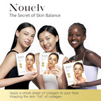 24K Gold Bio Collagen Face Mask, Hydrating Bio Collagen Mask Overnight Collagen Mask Hydrating Collagen Real Deep Mask Skin (34G X2Ea)