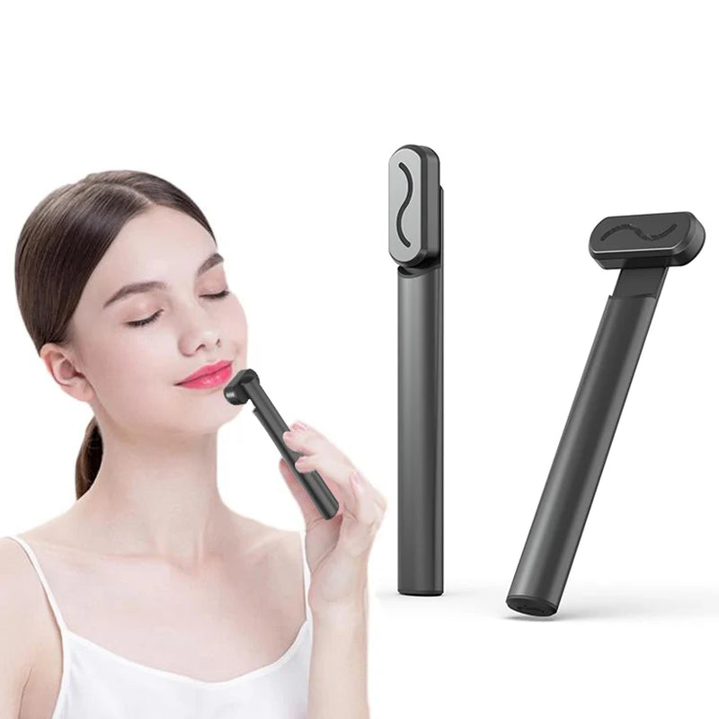 4 in 1 Portable Skin Care Vibration Massager Facial Rejuvenation Hand Held Equipment Face Beauty Eye LED Red Light Therapy Wand