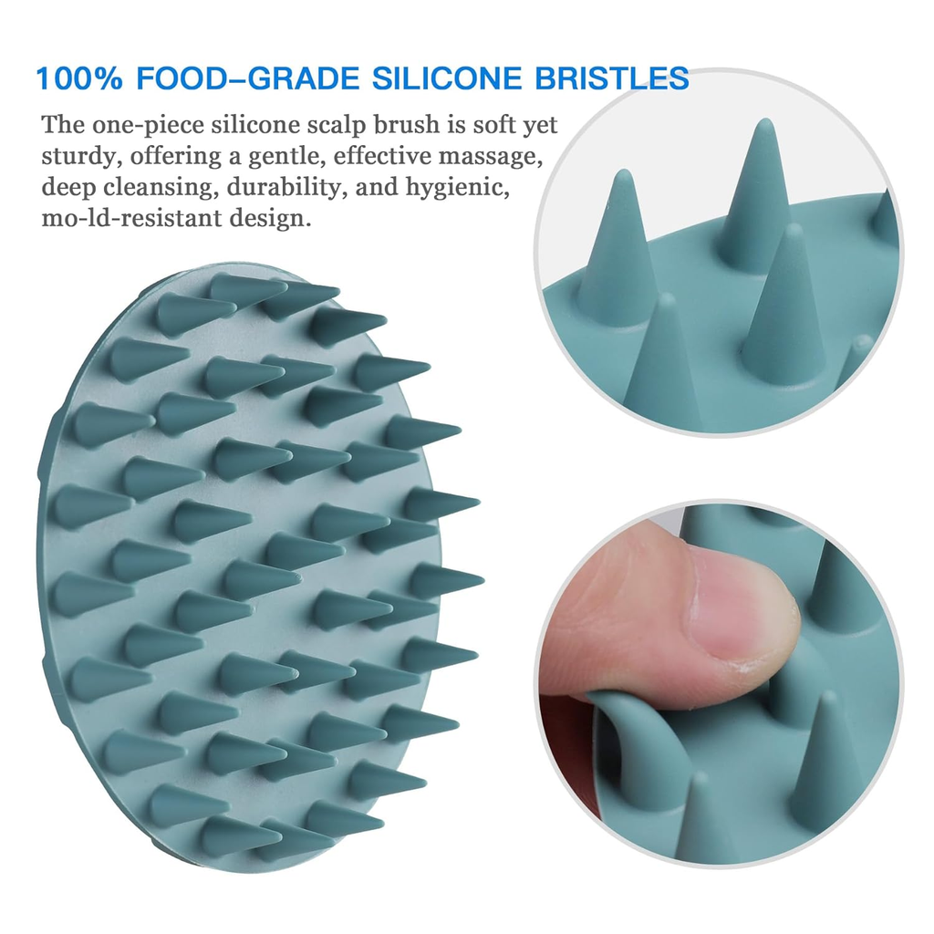 ScalpRevive™ One-Piece Silicone Scalp Massager & Shampoo Brush – Deep Scalp Scrubber