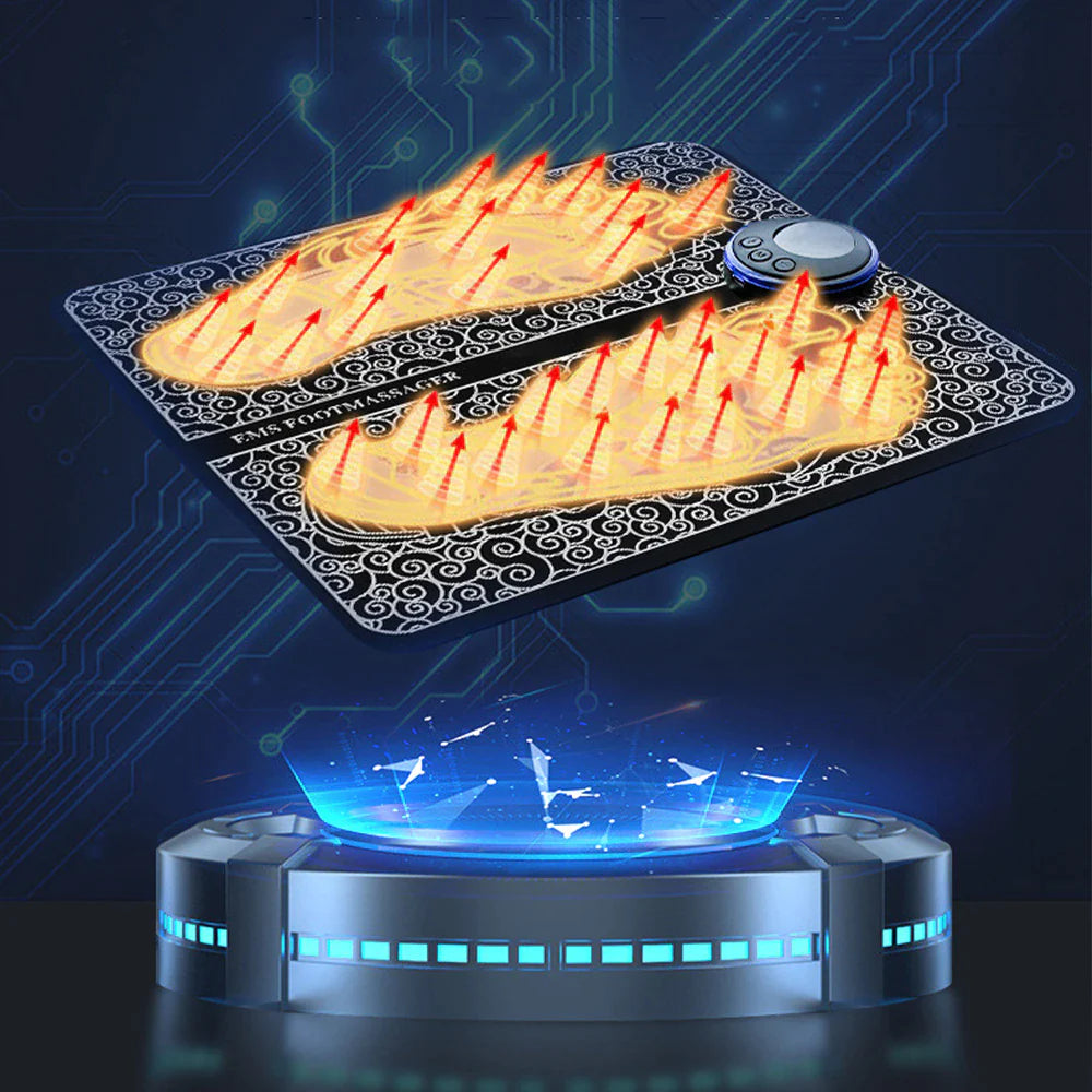 SoleRelief™ EMS Foot Therapy Mat – Smart Muscle Stimulator & Deep Relaxation Massage Pad