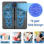 SoleRelief™ EMS Foot Therapy Mat – Smart Muscle Stimulator & Deep Relaxation Massage Pad