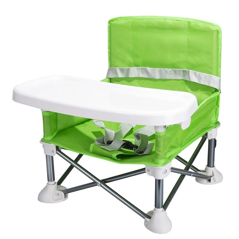 Foldable Portable Baby Dining Chair – Travel Feeding Seat with Safety Belt & Removable Tray (3–36 Months) - Detour Finds