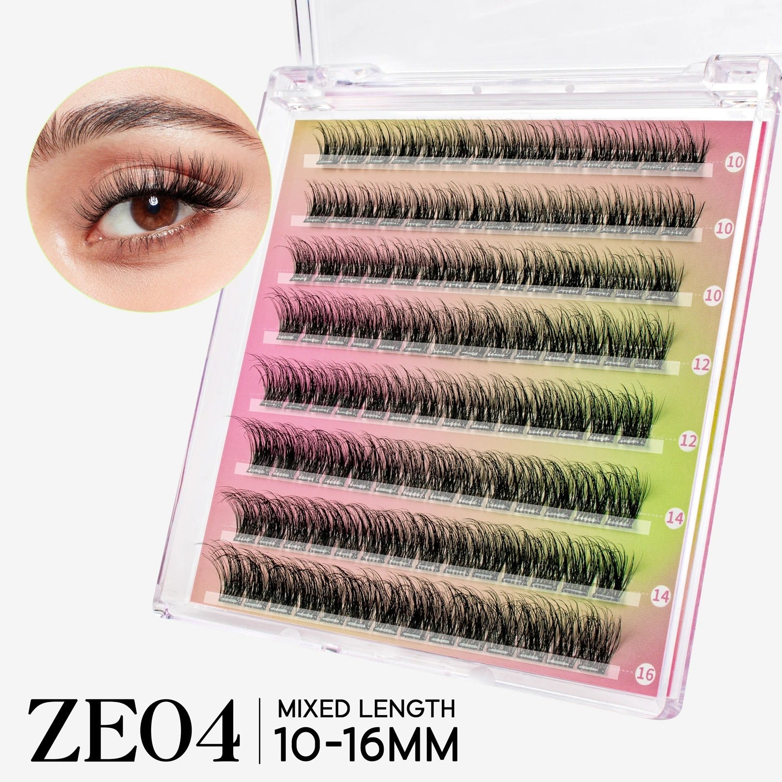 VYRILA Self - Adhesive Cluster Lashes – Glue - Free DIY Individual Eyelash Extensions Natural Soft Segmented Lashes - Detour Finds