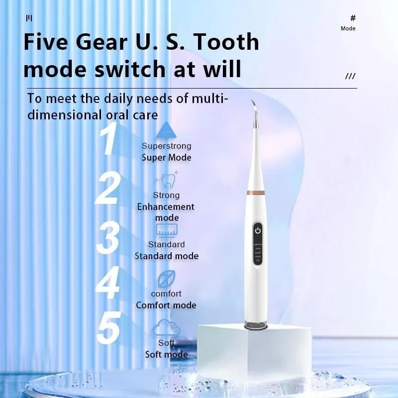 SonicDenti™ Pro Ultrasonic Tartar & Stain Remover – Rechargeable Dental Scaler - Detour Finds