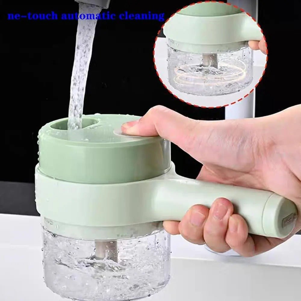 Electric Vegetable Cutter & USB Mini Food Processor – Handheld Multifunction Fruit, Meat & Garlic Chopper - Detour Finds