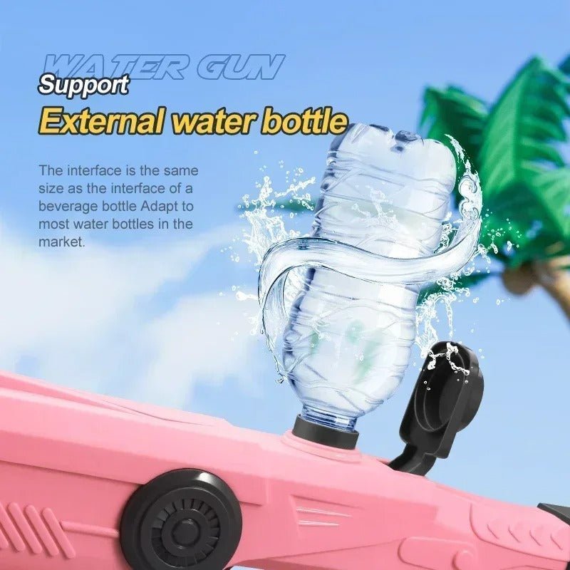 Electric Automatic Water Gun Toy – Rechargeable High - Power Summer Water Blaster with Long Range for Kids & Adults - Detour Finds