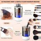 The GlazeSpin Electric Makeup Brush Cleaner Fast Clean Dryer - Detour Finds