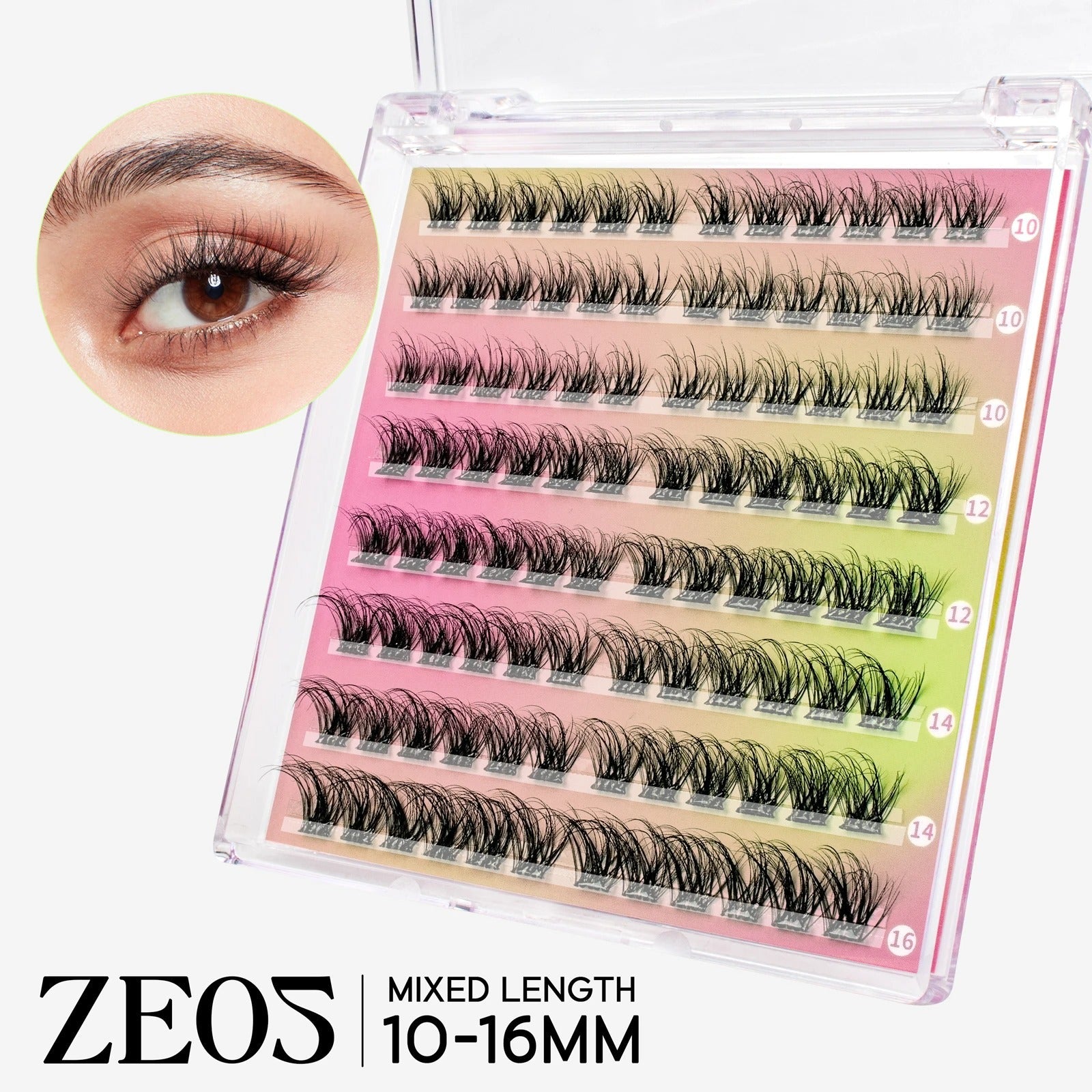 VYRILA Self - Adhesive Cluster Lashes – Glue - Free DIY Individual Eyelash Extensions Natural Soft Segmented Lashes - Detour Finds