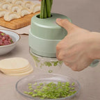 Electric Vegetable Cutter & USB Mini Food Processor – Handheld Multifunction Fruit, Meat & Garlic Chopper - Detour Finds