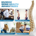 LumbarEase™ Adjustable Back Stretching Massager – 3-Level Spine Support & Relaxation Trainer - Detour Finds