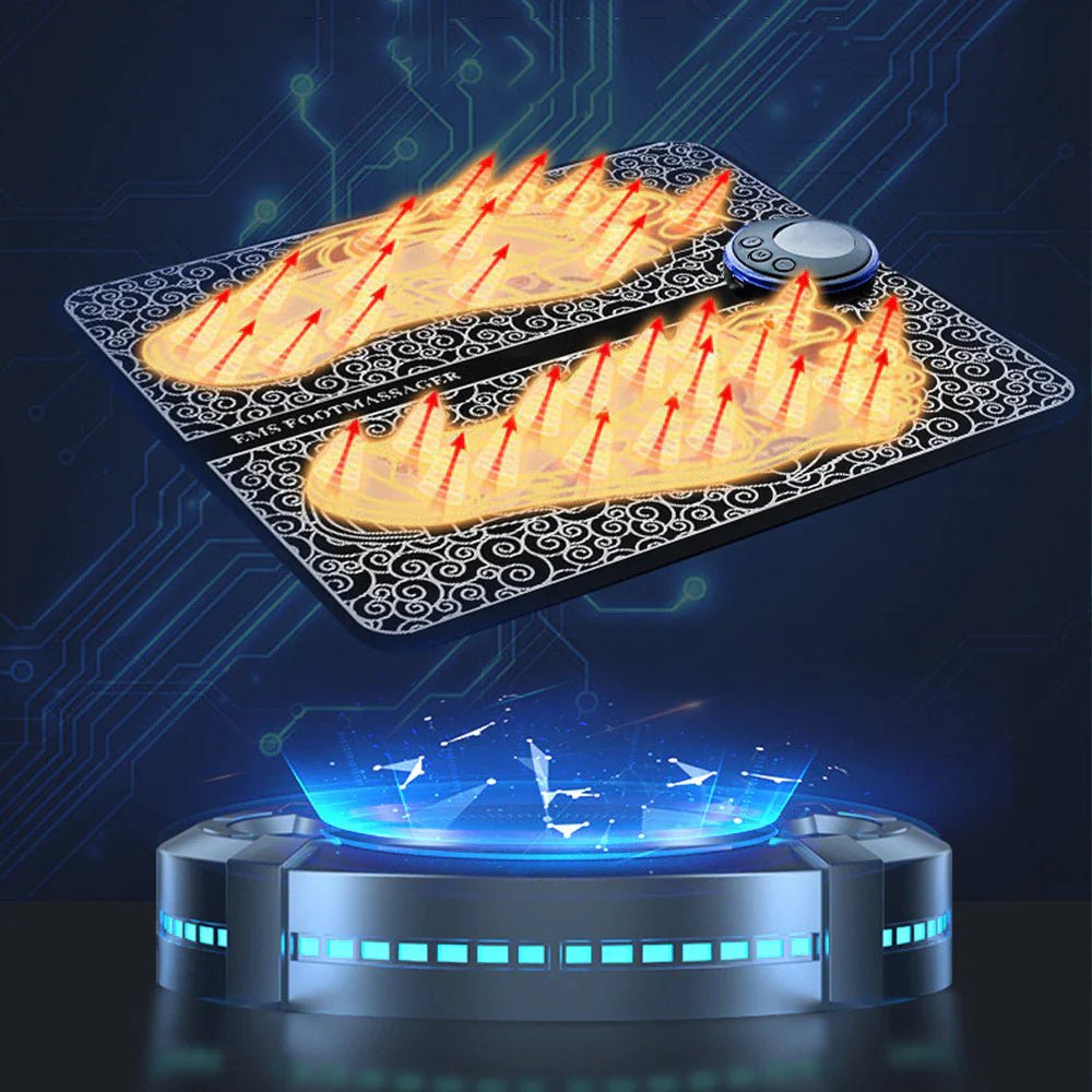 SoleRelief™ EMS Foot Therapy Mat – Smart Muscle Stimulator & Deep Relaxation Massage Pad - Detour Finds