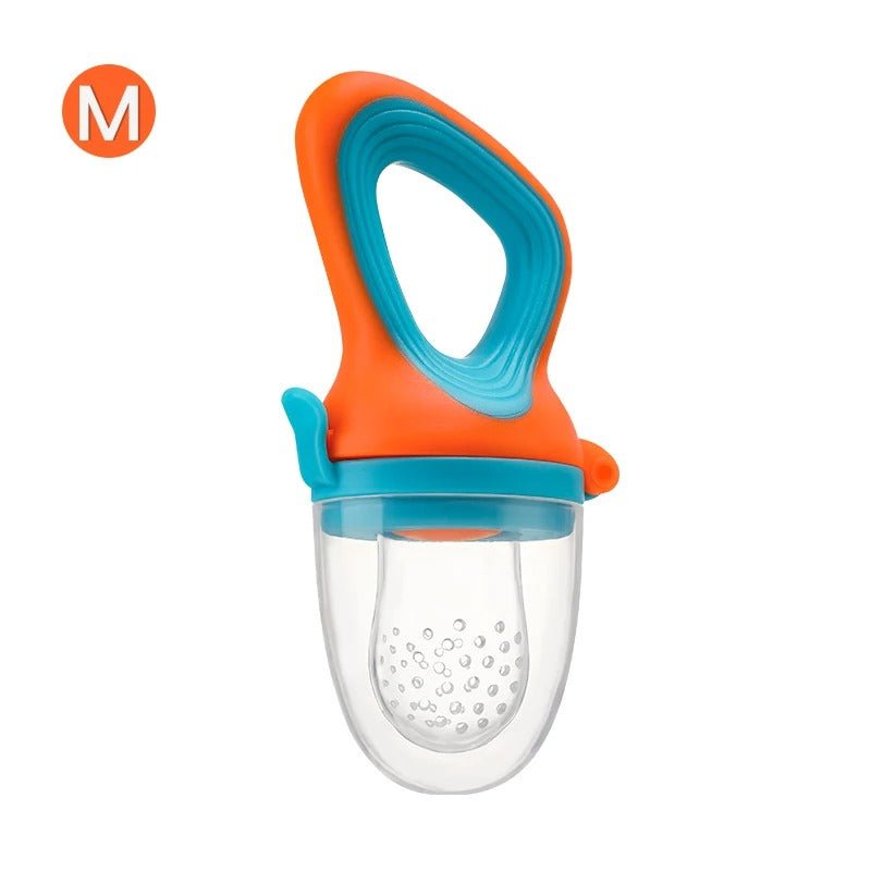 Baby Fruit & Vegetable Feeder – Food - Grade Silicone Infant Self - Feeding Pacifier with Medium Mesh Bag - Detour Finds