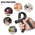 Hand Grip Adjustable Trainer Gripper Strengthener Gym Strength Exerciser Adjustable Heavy Gripper Fitness Hand Exerciser Grip Wrist Training Increase Strength Spring Finger Pinch Carpal Expander - Detour Finds
