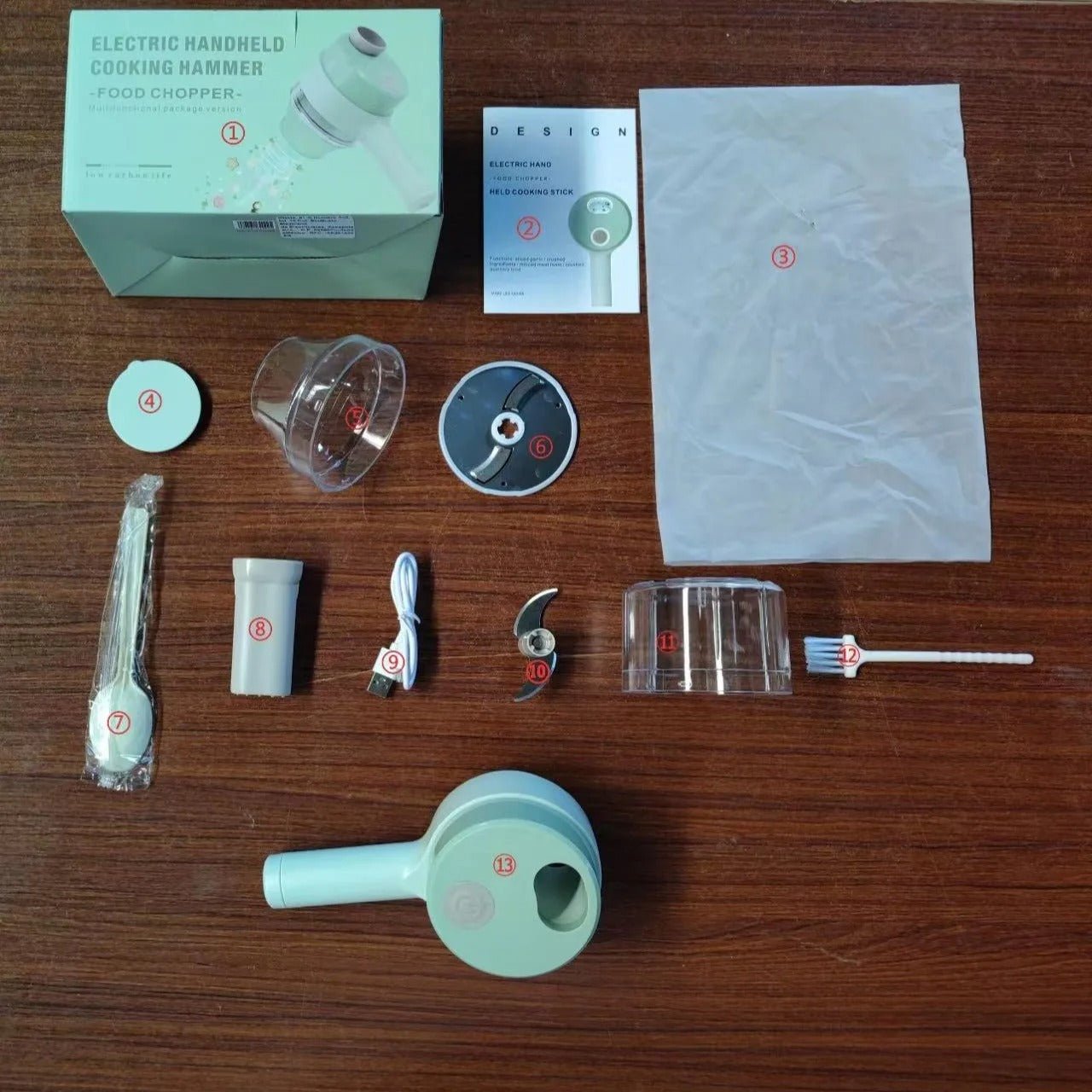 Electric Vegetable Cutter & USB Mini Food Processor – Handheld Multifunction Fruit, Meat & Garlic Chopper - Detour Finds