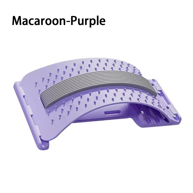 LumbarEase™ Adjustable Back Stretching Massager – 3-Level Spine Support & Relaxation Trainer - Detour Finds