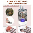 The GlazeSpin Electric Makeup Brush Cleaner Fast Clean Dryer - Detour Finds