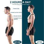 AlignVortex™ Adjustable Back Brace & Shoulder Posture Corrector – Upper Back Straightener - Detour Finds