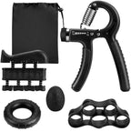 Hand Grip Adjustable Trainer Gripper Strengthener Gym Strength Exerciser Adjustable Heavy Gripper Fitness Hand Exerciser Grip Wrist Training Increase Strength Spring Finger Pinch Carpal Expander - Detour Finds