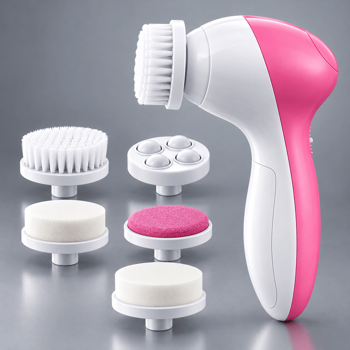 PureGlow™7-in-1 Electric Facial Cleansing & Exfoliating Brush - Detour Finds