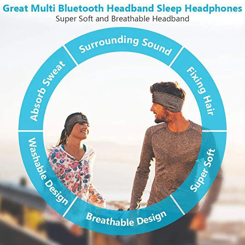 SleepBeats™ Bluetooth Sports Headband & Wireless Music Sleep Mask - Detour Finds
