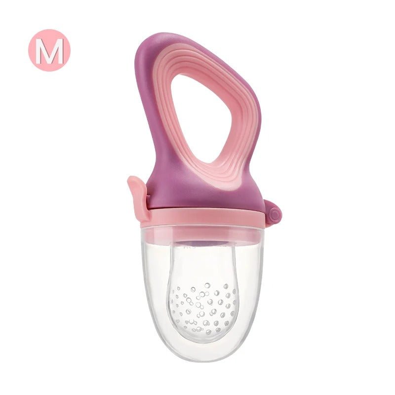 Baby Fruit & Vegetable Feeder – Food - Grade Silicone Infant Self - Feeding Pacifier with Medium Mesh Bag - Detour Finds