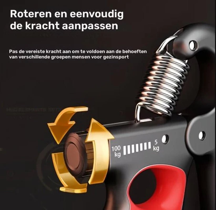 Oranje Handtrainer Grip Trainer Hand Kracht Trainer Verstelbare Hand Grip Versterker Met Teller En Metalen Veer 5-100 Kg Pols Trainer Fitness Hand Knijper Voor Heren En Dames Voor Hand Training En Vinger Oefeningen - Detour Finds