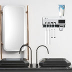 PureGuard™ UV Toothbrush Sterilizer & Automatic Toothpaste Dispenser - Detour Finds