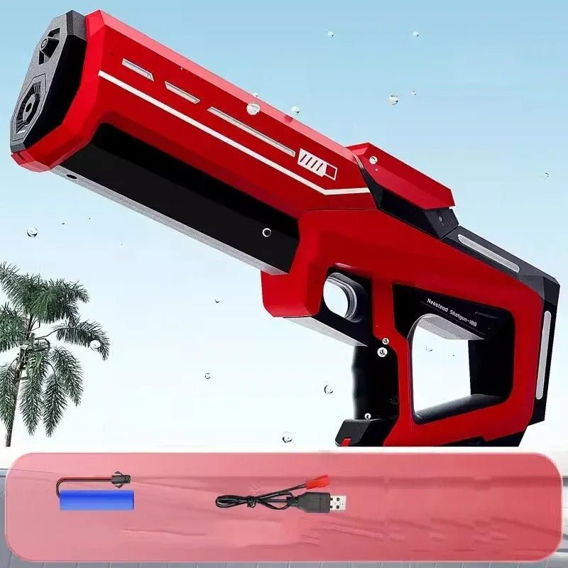 Electric Automatic Water Gun Toy – Rechargeable High - Power Summer Water Blaster with Long Range for Kids & Adults - Detour Finds