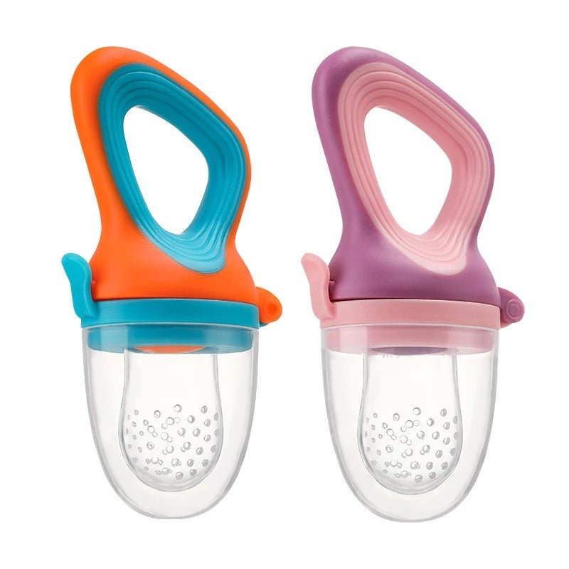 Baby Fruit & Vegetable Feeder – Food - Grade Silicone Infant Self - Feeding Pacifier with Medium Mesh Bag - Detour Finds