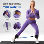 TPE Ankle Resistance Bands Set – Adjustable Leg & Glute Training Straps with D - Ring Support for Home & Gym Workouts - Detour Finds