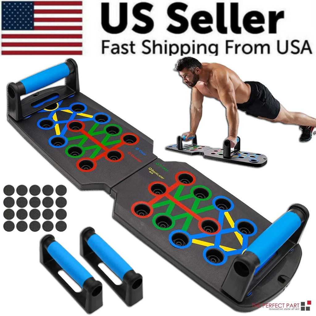 28 in 1 Push up Rack Board System Fitness Workout Train Home Gym Exercise Stands - Detour Finds
