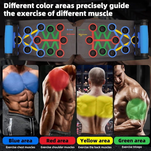 28 in 1 Push up Rack Board System Fitness Workout Train Home Gym Exercise Stands - Detour Finds