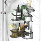 VINSANI LuxeCorner 3 - Piece Shower Caddy Organizer Set - Detour Finds