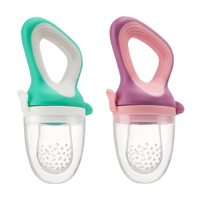 Baby Fruit & Vegetable Feeder – Food - Grade Silicone Infant Self - Feeding Pacifier with Medium Mesh Bag - Detour Finds