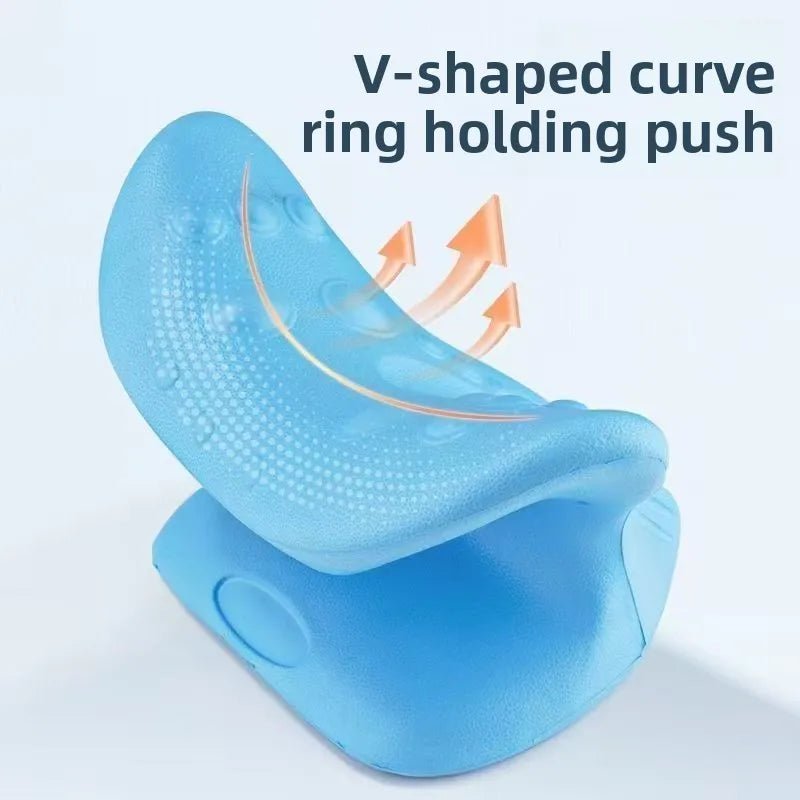 CerviEase™ Cervical Neck Stretcher & Shoulder Relaxation Pillow – Ergonomic Neck Support - Detour Finds