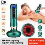 CuppaVive™ Electric Cupping Thermo-Slim Heat Massager – 12-Level Vacuum Suction - Detour Finds