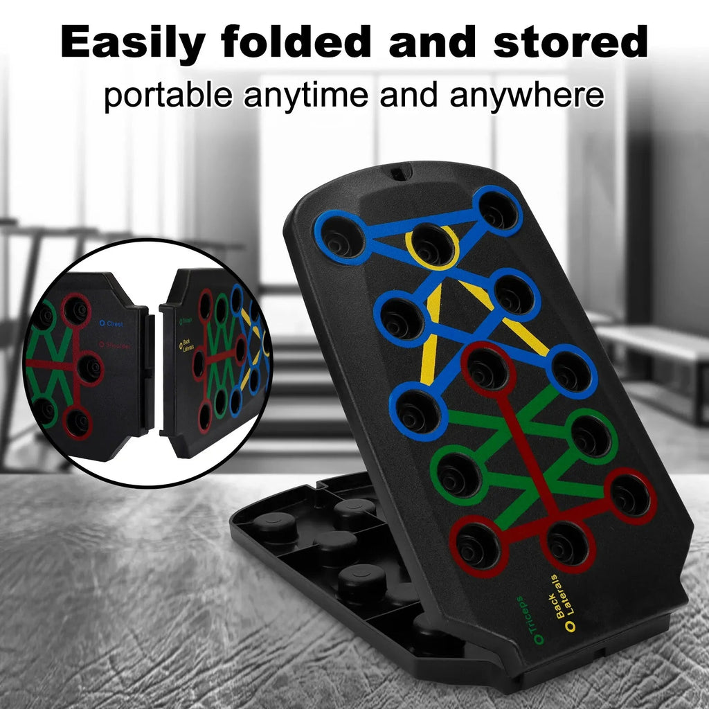 28 in 1 Push up Rack Board System Fitness Workout Train Home Gym Exercise Stands - Detour Finds