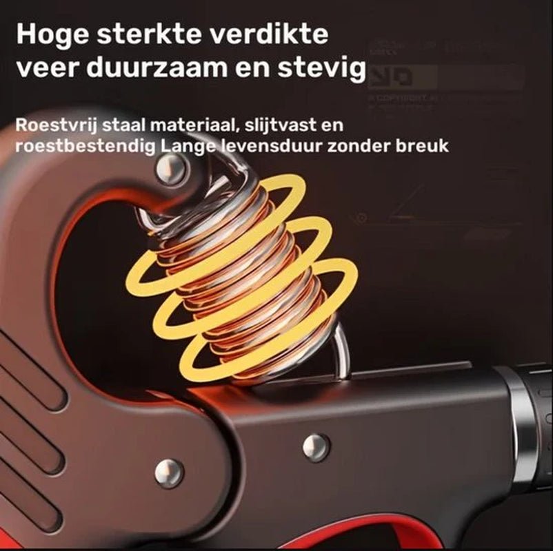 Oranje Handtrainer Grip Trainer Hand Kracht Trainer Verstelbare Hand Grip Versterker Met Teller En Metalen Veer 5-100 Kg Pols Trainer Fitness Hand Knijper Voor Heren En Dames Voor Hand Training En Vinger Oefeningen - Detour Finds