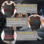 Men Body Shaper Waist Trainer Sauna Suit Sweat Vest Slimming Underwear Weight Loss Shirt Fat Burner Workout Tank Tops Shapewear - Detour Finds