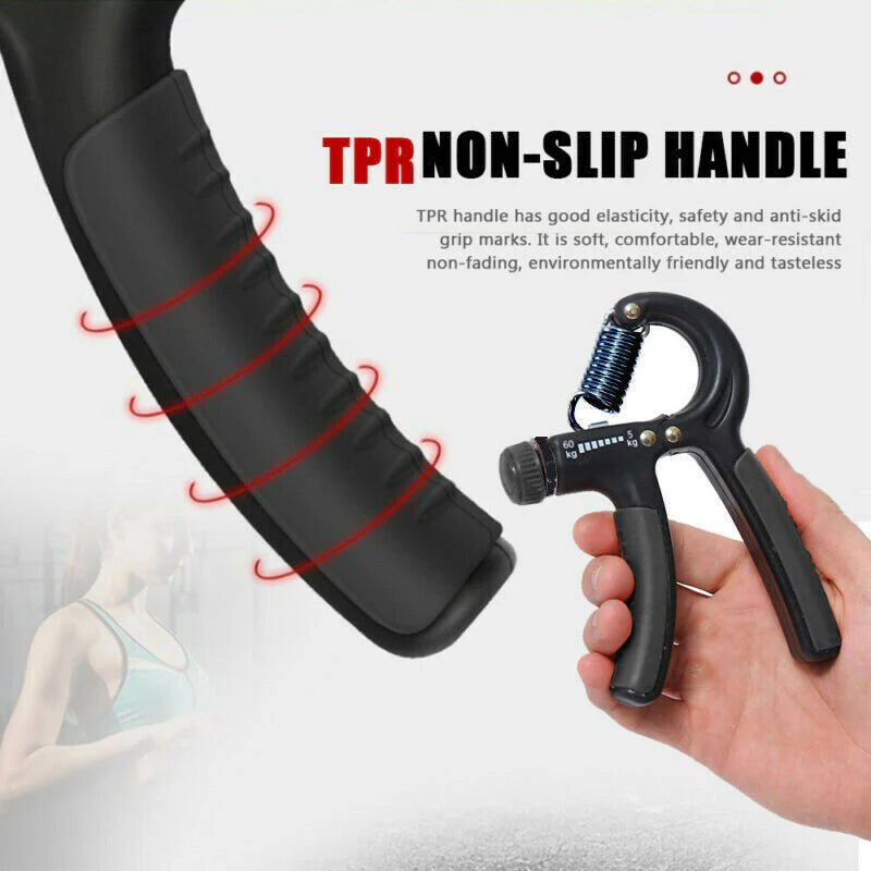 Hand Grip Adjustable Trainer Gripper Strengthener Gym Strength Exerciser Adjustable Heavy Gripper Fitness Hand Exerciser Grip Wrist Training Increase Strength Spring Finger Pinch Carpal Expander - Detour Finds