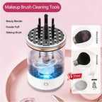 USB Portable Electric Makeup Brush Cleaner – Quick Clean Automatic Brush Washing Machine with Rubber Collar - Detour Finds