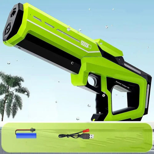 Electric Automatic Water Gun Toy – Rechargeable High - Power Summer Water Blaster with Long Range for Kids & Adults - Detour Finds