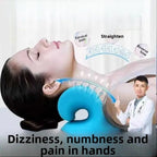 CerviEase™ Cervical Neck Stretcher & Shoulder Relaxation Pillow – Ergonomic Neck Support - Detour Finds