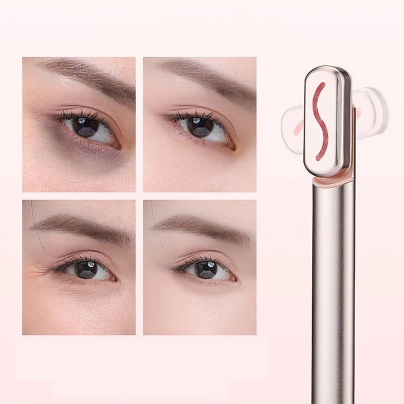 4 in 1 Portable Skin Care Vibration Massager Facial Rejuvenation Hand Held Equipment Face Beauty Eye LED Red Light Therapy Wand - Detour Finds