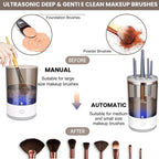 The GlazeSpin Electric Makeup Brush Cleaner Fast Clean Dryer - Detour Finds