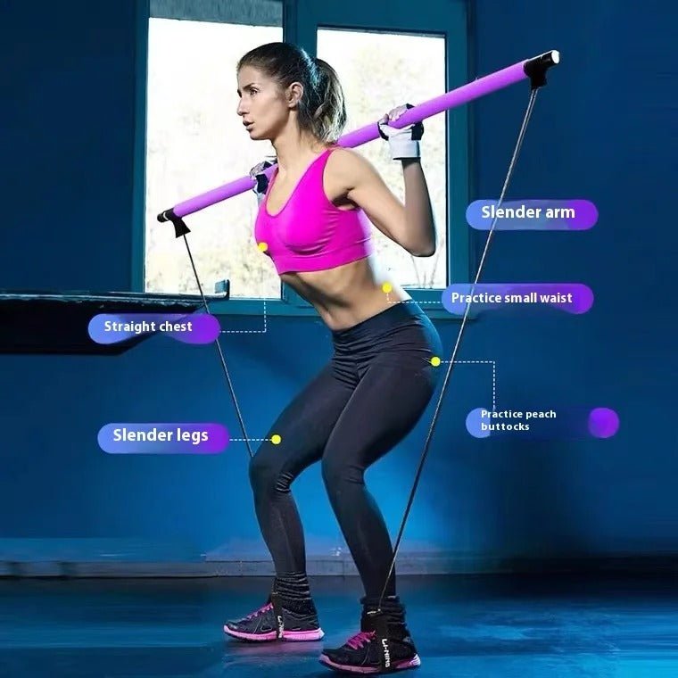 Pilates Stick Adjustable Fitness Bar - Detour Finds