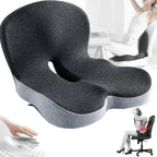 Premium Comfort Seat Cushion for Tailbone & Sciatica Pain Relief, Non-Slip Memory Foam Coccyx Pad for Office, Car, Gaming Chair & Wheelchair - Detour Finds